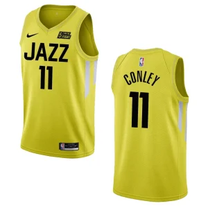 Mike Conley Yellow Icon Edition 2022-23 Utah Jazz Swingman Jersey - Alzaintravels