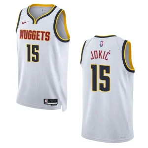 Nikola Jokic White Association Edition 2022-23 Denver Nuggets Swingman Jersey - Alzaintravels