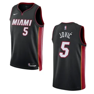 Nikola Jovic Black Icon Edition 2022-23 Miami Heat Swingman Jersey - Alzaintravels