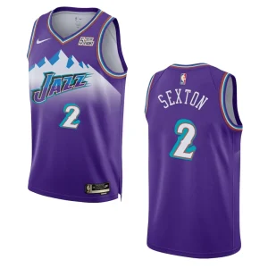 2022-23 Utah Jazz Collin Sexton Classic Edition Swingman Purple Jersey - Alzaintravels