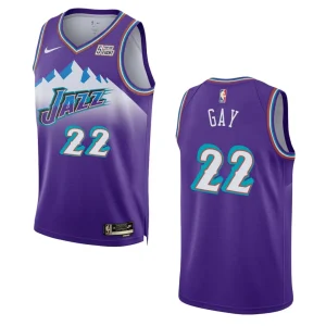 2022-23 Utah Jazz Rudy Gay Classic Edition Swingman Purple Jersey - Alzaintravels
