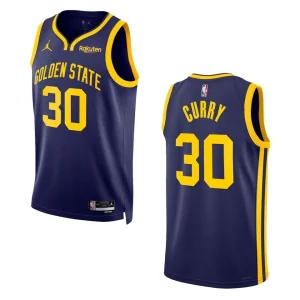 Stephen Curry Navy Statement Edition 2022-23 Golden State Warriors Swingman Jersey - Alzaintravels