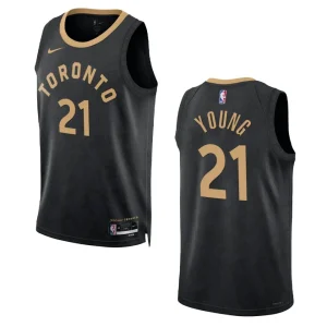 Thaddeus Young Black City Edition 2022-23 Toronto Raptors Swingman Jersey - Alzaintravels