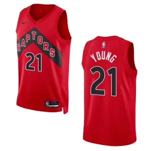 Thaddeus Young Red Icon Edition 2022-23 Toronto Raptors Swingman Jersey - Alzaintravels