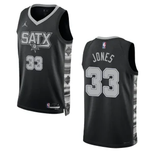 Tre Jones Black Statement Edition 2022-23 San Antonio Spurs Swingman Jersey - Alzaintravels