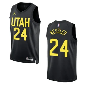 Walker Kessler Black Statement Edition 2022-23 Utah Jazz Swingman Jersey - Alzaintravels