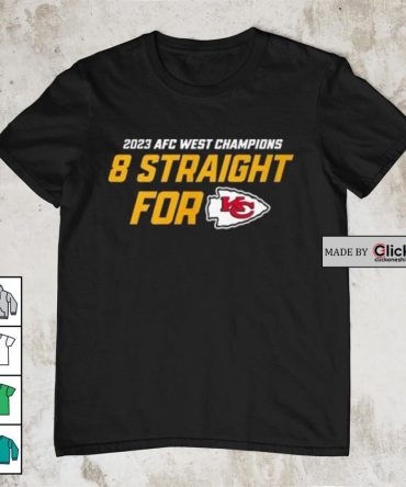 2023 Afc West Champions 8 Straight For Kansas City Chiefs Shirt