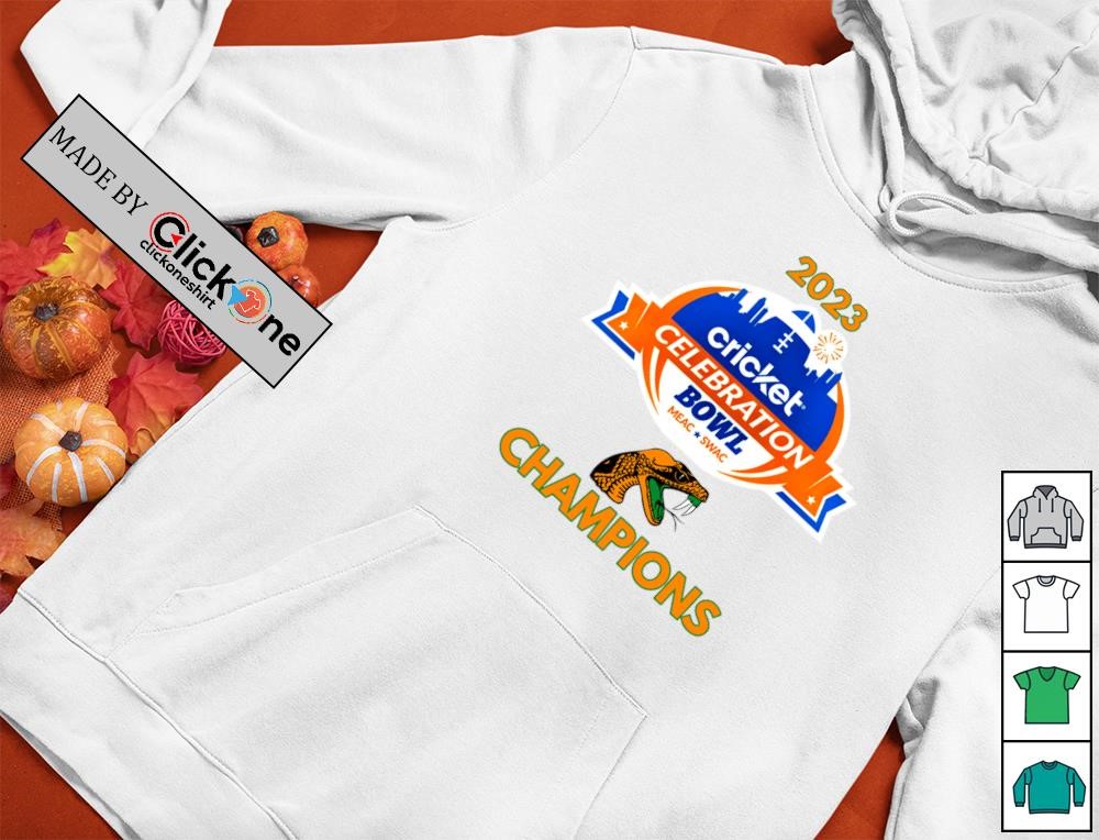 2023 Cricket Celebration Bowl Champions Florida A And M Logo Shirt - Image 2