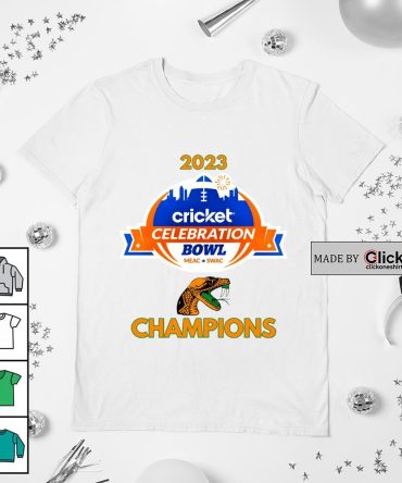 2023 Cricket Celebration Bowl Champions Florida A And M Logo Shirt