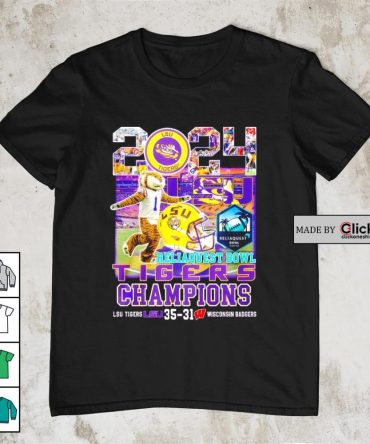 2024 Reliaquest Bowl Champions Tigers 35-31 Wisconsin Final Score Shirt
