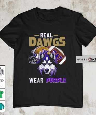2024 Washington Huskies Real Dawgs Wear Purple Wolf Shirt