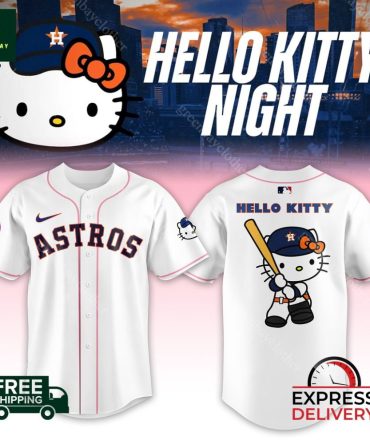 Hello Kitty Astros Baseball Jersey Express Delivery Today