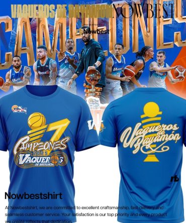 2025 Campeones Vaqueros De Bayamon Puerto Rico League Champions Trophy 2 Sided Shirt