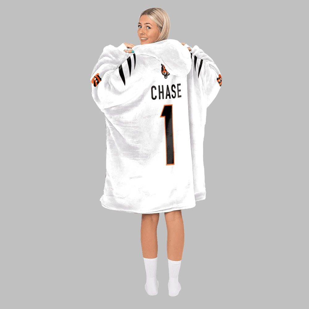 2025 Chase 1 Cincinnati Blanket Hoodie - Image 2