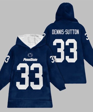 2025 Dennis-Sutton 33 Penn State Blanket Hoodie