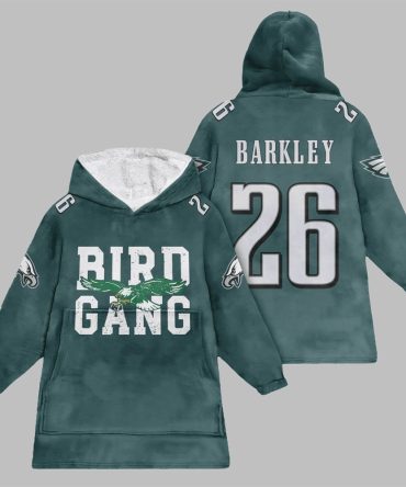 2025 Eagles Bird Gang Barkley Blanket Hoodie