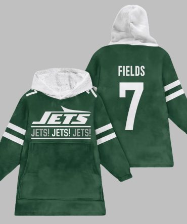 2025 Fields 7 Ny Jets Blanket Hoodie