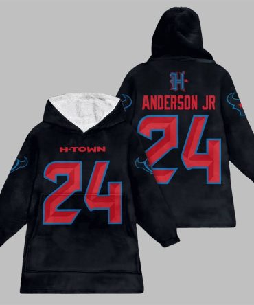 2025 H-Town Anderson Jr 24 Houston Blanket Hoodie