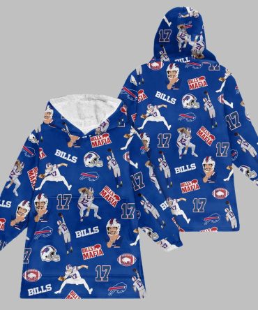 2025 Josh Allen Bills Mafia Blanket Hoodie