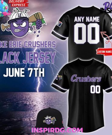 2025 Lake Erie Crushers Edition Black Jersey