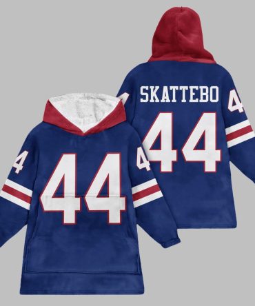 2025 Ny Giants Skattebo 44 Blanket Hoodie