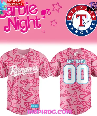 2025 Rangers X Barbie Night Game Pink Jersey