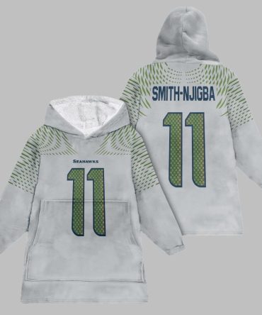 2025 Smith-Njigba 11 Seattle Blanket Hoodie