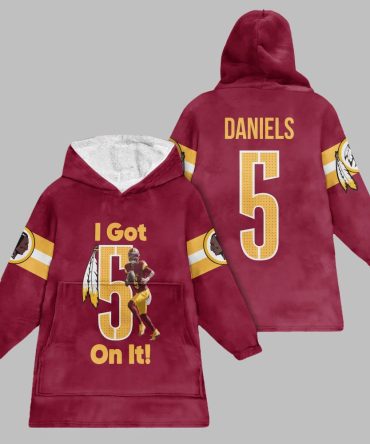 2025 Washington I Go 5 On It Daniels Blanket Hoodie