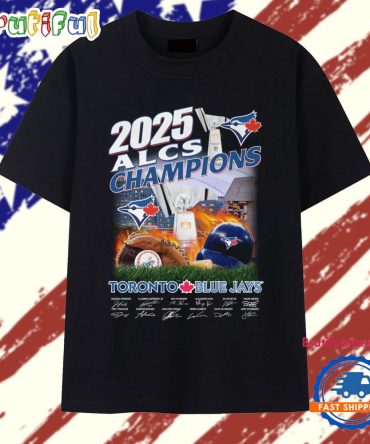 2025 Alcs Champions Toronto Blue Jays Signature Vintage T Shirt