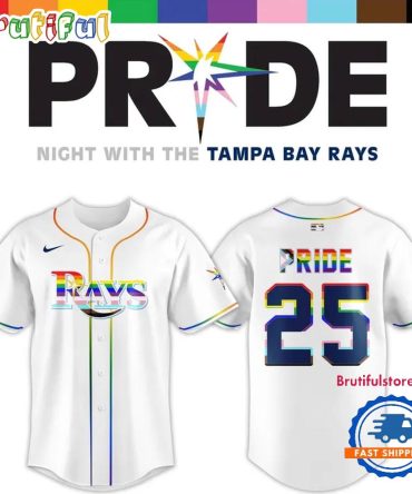 2025 Celebrating Pride With The Tampa Bay Rays 2025 Jersey Shirt