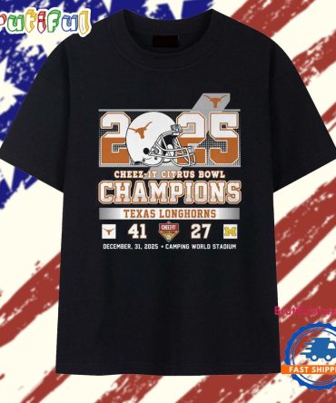 2025 Cheez-It Citrus Bowl Champions Texas Longhorns Vintage T Shirt