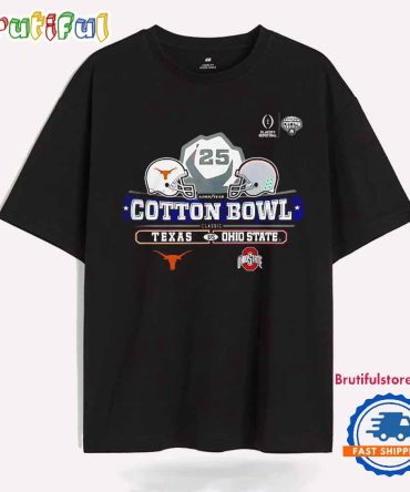 2025 Goodyear Cotton Bowl Texas Longhorns Vs Ohio State Buckeyes T Shirt