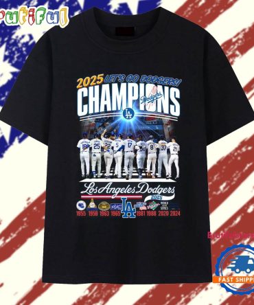 2025 Let’S Go Los Angeles Dodgers Champions Winner Team Player Vintage T Shirt