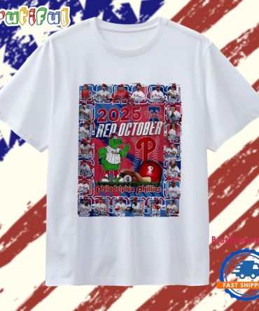 2025 Phillies Red October T Shirt