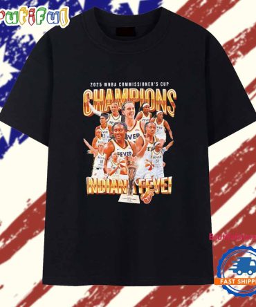 2025 Wnba Commissioner’S Cup Champions Indiana Fever All Team T Shirt