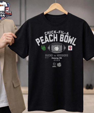 2026 Chick-Fil-A Peach Bowl 2-Team Ducks Vs Hoosiers Jan 9Th 2026 Unisex Shirt