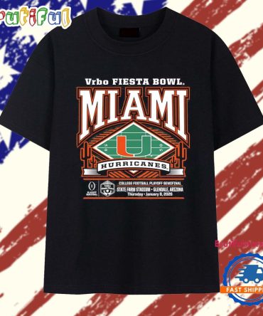 2026 Vrbo Fiesta Bowl Miami Hurricanes Cfp Semifinal T Shirt