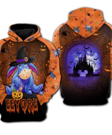 Dn Halloween Hoodie Witch Eeyore Halloween Night Orange Hoodie Wtp Hoodie
