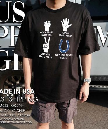 Rock Paper Scissors Nothing Beats Indianapolis Colts Nfl 2025 Logo Shirt