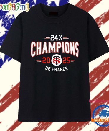 24X Champions 2025 Stade Toulousain De France T Shirt
