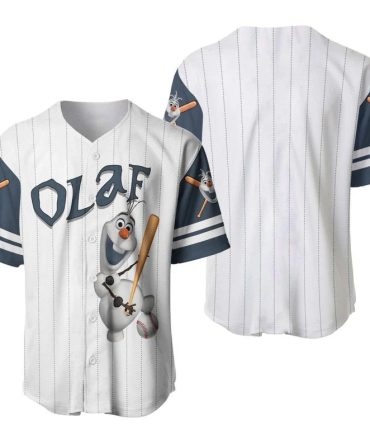 Olaf Baseball Jersey Shirt – Fun Cartoon Sportswear For Fans, Unisex Design