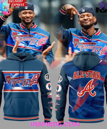 Atlanta Braves X Usher 2025 All-Star All Over Print Hoodie