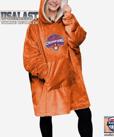 Clemson Tigers 2018 Football National Champions Blanket Hoodie Hoodie Blanket