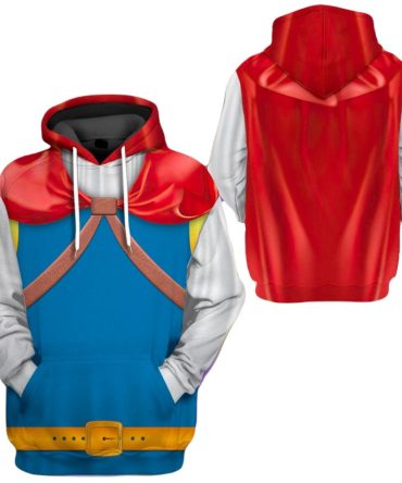 Snow White Hoodie Snow White Prince Florian Costume T-Shirt Blue Red Unisex