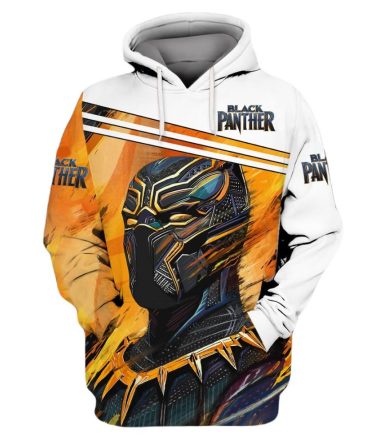 Black Panther Hoodie Black Panther Hero Painting T-Shirt Colorful Unisex