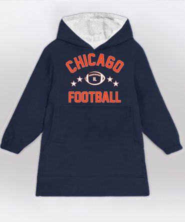 Chicago Football Blanket Hoodie