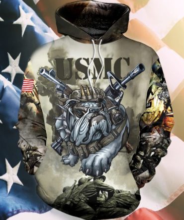 Usmc Veteran Hoodie Shirt Usmc Marine Bulldog Semper Fi Hoodie