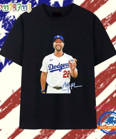 3000 Strikeout Clayton Kershaw Los Angeles Dodgers Signature T Shirt