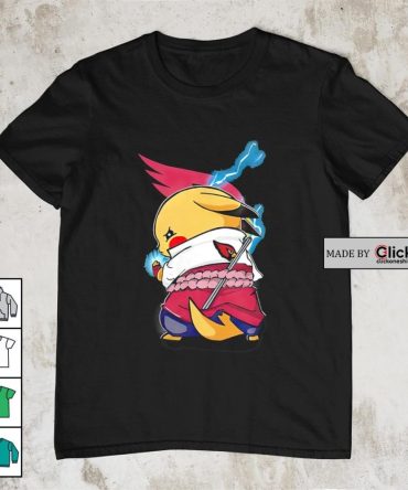 Arizona Cardinals Nfl X Pikachu Crossover Uchiha Sasuke Shirt