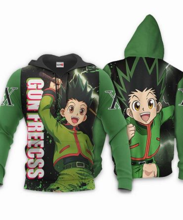 Hunter X Hunter Hoodie Gon Freecss X Green Hoodie Hunter X Hunter Merch Anime Hoodie